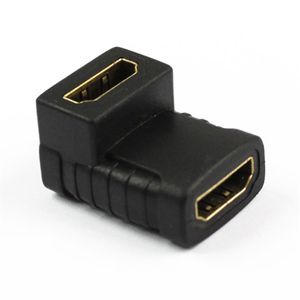 HDMI F/F 90° Adapter Verguld