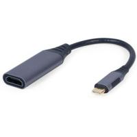 Cablexpert A-USB3C-HDMI-01 video kabel adapter 0,15 m USB Type-C Grijs - thumbnail