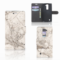 LG K10 2015 Bookcase Marmer Beige