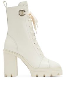 Giuseppe Zanotti bottes Cubalibre en cuir - Blanc