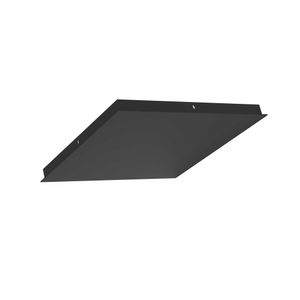 Ylumen Plafondplaat vierkant B 35 cm zonder gaten zwart