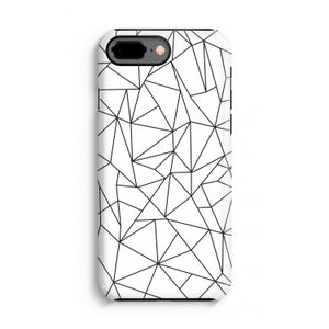 Geometrische lijnen zwart: iPhone 7 Plus Tough Case