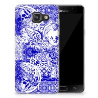 Silicone Back Case Samsung Galaxy A3 2016 Angel Skull Blauw - thumbnail