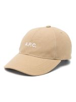 A.P.C. casquette Charlie à logo brodé - Tons neutres