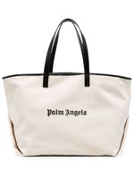 Palm Angels sac cabas en toile à logo imprimé - Noir