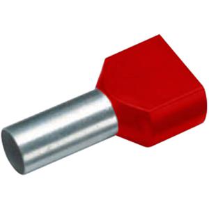 Vogt Verbindungstechnik 490814D Dubbele adereindhulzen 10 mm² Deels geïsoleerd Rood 100 stuk(s)