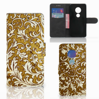 Wallet Case Motorola Moto G7 Play Barok Goud