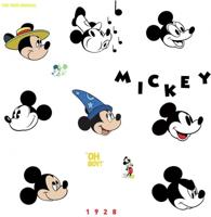 RoomMates muurstickers Mickey Mouse Classic vinyl 20 stuks