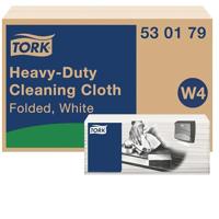 Tork Heavy-Duty Gevouwen Reinigingsdoeken Wit W4, Multifunctioneel, 4 x 105 doeken, 530179