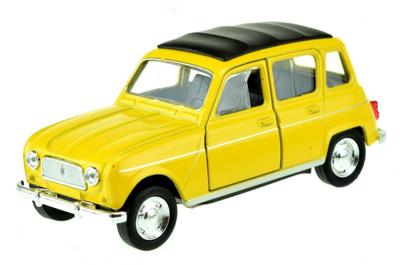 Toi Toys auto Renault 4 geel 10 cm Toi Toys auto Renault 4 geel 10 cm