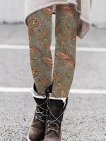 Ethnic Casual Jersey Leggings