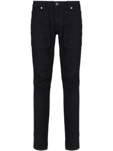 Balmain jean slim à détails de coutures - Noir