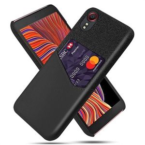 KSQ Samsung Galaxy Xcover 5 Hoesje met Kaartvak - Zwart