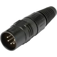 Hicon HI-X5CM-B XLR-connector Stekker, recht Aantal polen: 5 Zwart 1 stuk(s) - thumbnail