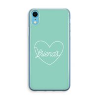 Friends heart pastel: iPhone XR Transparant Hoesje