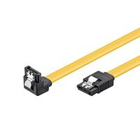 Goobay 93946 S-ATA datakabel voor HDD, SDD, 6 Gbits SATA L-type connector naar SATA L-type stekker 90° gebogen, 20 cm