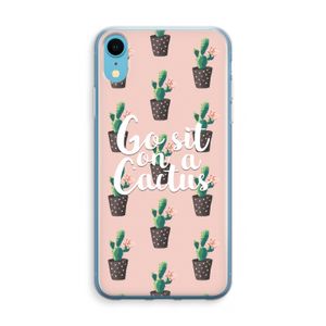 Cactus quote: iPhone XR Transparant Hoesje