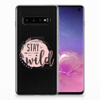 Samsung Galaxy S10 Telefoonhoesje met Naam Boho Stay Wild