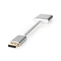 DisplayPort-Kabel | DisplayPort Male | DVI-D 24+1-Pins Female | 1080p | Verguld | 0.20 m | Rond | Ge - thumbnail