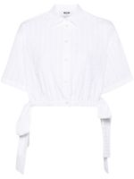 MSGM chemise boutonnée à manches courtes - Blanc