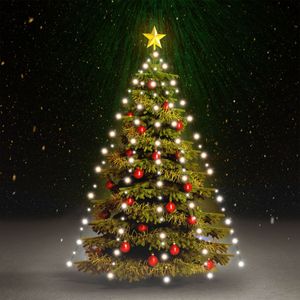 VidaXL Kerstboomverlichting met 210 LED&apos;s koudwit net 210 cm