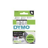 Labeltape DYMO D1 40910 Tapekleur: Transparant Tekstkleur:Zwart 9 mm 7 m - thumbnail