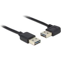 DeLOCK 1m USB 2.0 A m/m 90° USB-kabel USB A Zwart - thumbnail