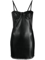 Patrizia Pepe ring-detailing moulded-cup minidress - Noir