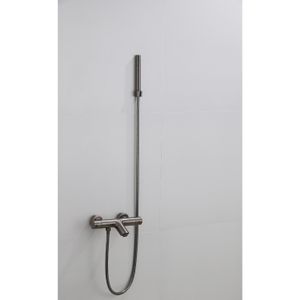 Badkraan Opbouw BWS Exclusive met Staaf Handdouche Set Gunmetal