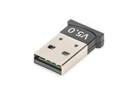 DIGITUS Bluetooth 5.0 USB Adapter - Voor PC & Laptop - Meer dan 3 verbindingen tegelijkertijd - Bluetooth Low Energy (BLE) - Bereik tot 20 m - Achterwaarts compatibel - Bluetooth Stick - Zwart