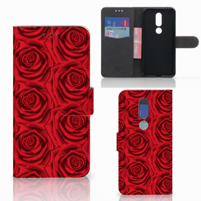 Nokia 7.1 Hoesje Red Roses Nokia 7.1 Hoesje Red Roses