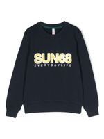 Sun 68 sweat à logo - Bleu