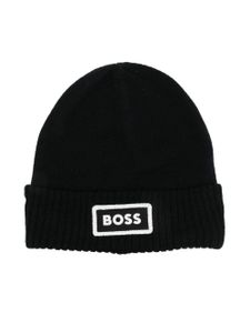 BOSS Kidswear bonnet à logo imprimé - Noir