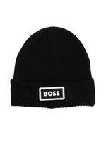 BOSS Kidswear bonnet à logo imprimé - Noir