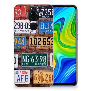 Xiaomi Redmi Note9 Siliconen Hoesje met foto Kentekenplaten