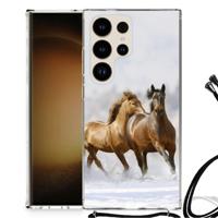 Samsung Galaxy S24 Ultra Case Anti-shock Paarden - thumbnail