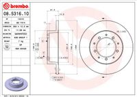 Remschijf BREMBO, Remschijftype: Massief, u.a. für Land Rover - thumbnail