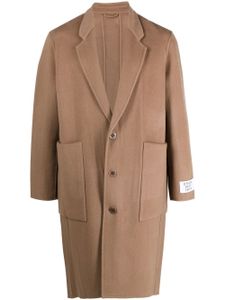 Etudes manteau en laine à simple boutonnage - Marron