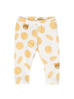 Moschino Kids pantalon de jogging à imprimé Teddy Bear - Blanc