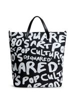 DSQUARED2 sac cabas à logo imprimé - Noir