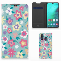 Samsung Galaxy A40 Smart Cover Flower Power - thumbnail