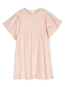 Chloé Kids robe en coton à design brodé - Rose