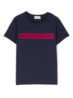 Marc Jacobs Kids t-shirt en coton à logo imprimé - Bleu