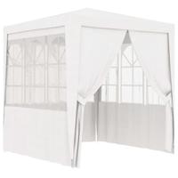 Partytent met zijwanden professioneel 90 g/m 2x2 m wit - thumbnail