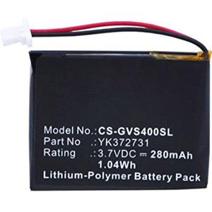 Beltrona Accu voor navigatiesysteem Vervangt originele accu PL482730, YK372731 3.7 V 280 mAh