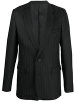 AMI Paris blazer boutonné à rayures - Noir