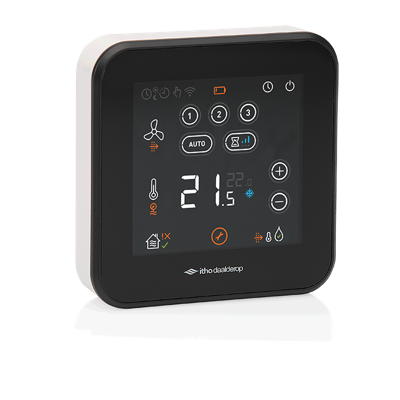 Itho Spider Klimaatthermostaat - Zwart - Tbv. Oa. Cve-s Box Itho Spider Klimaatthermostaat - Zwart - Tbv. Oa. Cve-s Box
