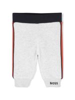 BOSS Kidswear pantalon de jogging à détails rayés - Gris - thumbnail