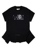 MM6 Maison Margiela Kids robe mi-longue à design structuré - Noir