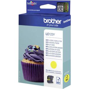 Brother LC-123Y inktcartridge 1 stuk(s) Origineel Hoog (XL) rendement Geel